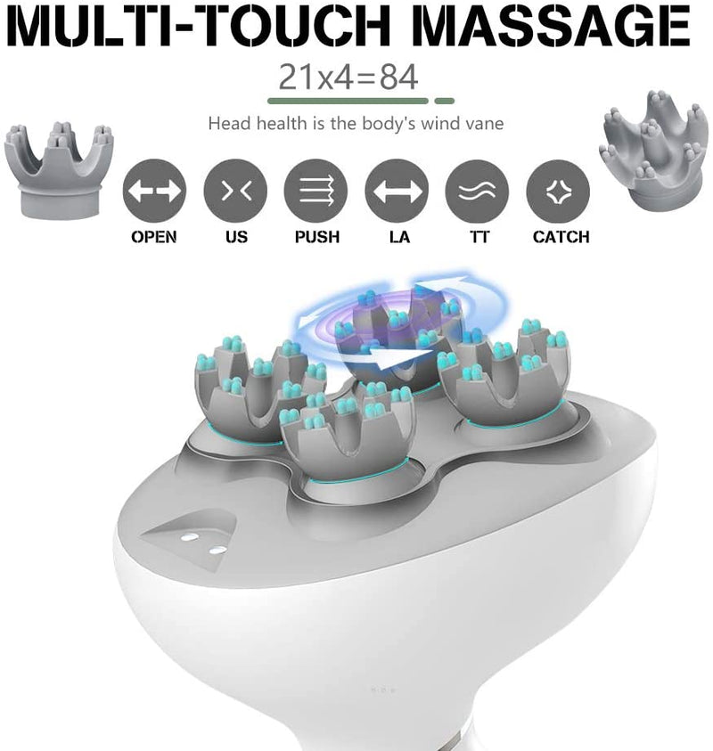 Rechargeable Waterproof Head & Scalp Massager