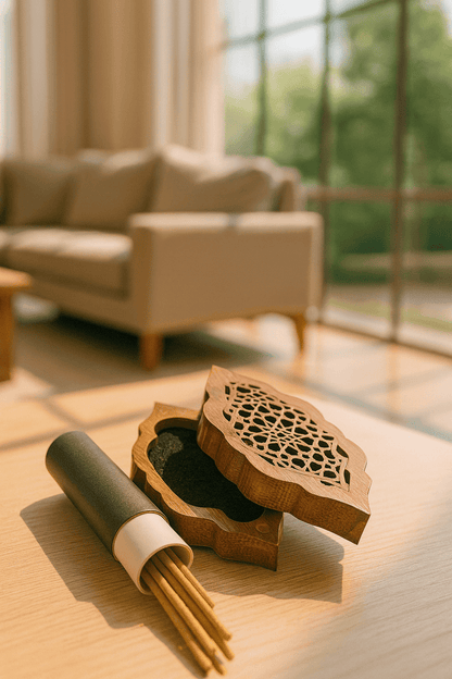 Mini Oud Stick with Wooden Air Freshener Box