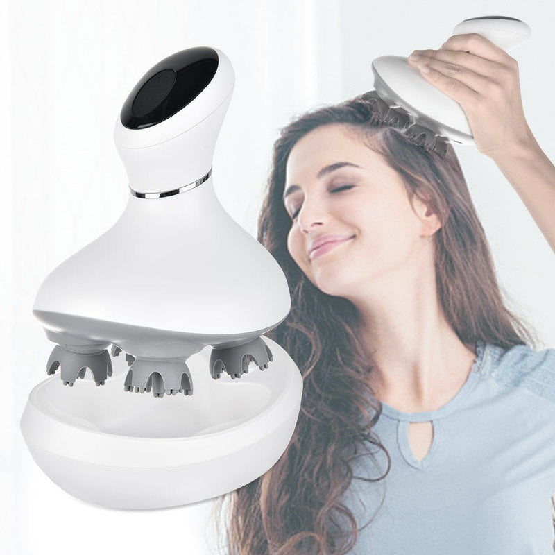 Rechargeable Waterproof Head & Scalp Massager